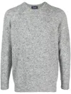 Drumohr Round Neck Long Sleeves Sweater In Gray
