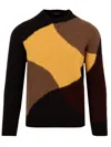 Drumohr Abstract-pattern Cotton Sweater In Black