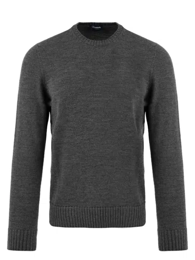 Drumohr Sweaters Anthracite In Gray