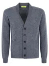 Drumohr V-neck Cardigan In Grey