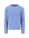 Drumohr Crew-neck Wool Sweater In Black