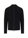 Drumohr Zip Cardigan In Black