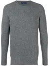 Drumohr Fine Knit Sweater In Black