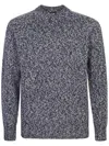 Drumohr Crewneck Cashmere Sweater In Black