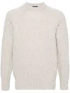 Drumohr Crewneck Cashmere Sweater In Black
