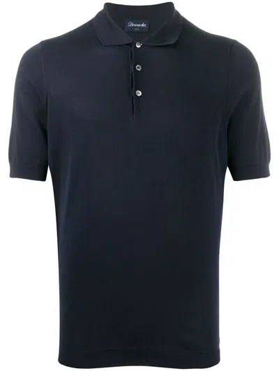 Drumohr Polo Shirt In Blue