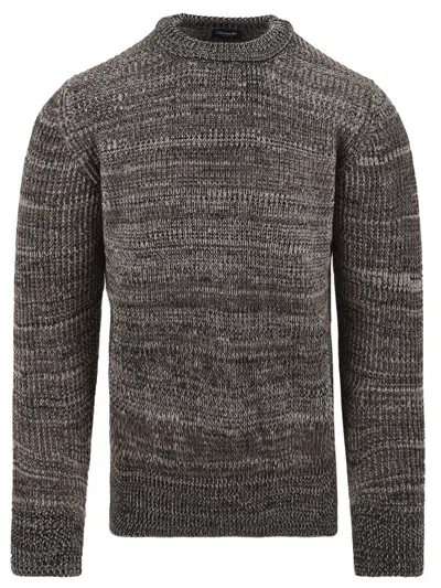Drumohr Sweaters Brown In Gray
