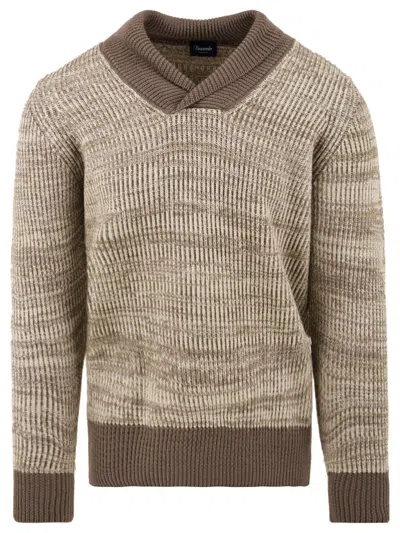 Drumohr Sweaters Dove Grey In Brown