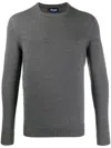 Drumohr Extrafine Merino Wool Sweater In Gray In Grey