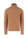 Drumohr Crewneck Ribbed Sweater Long Sleeves In Nude