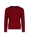 Drumohr V -neck Sweater In Red