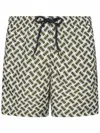Drumohr Geometric-pattern Swim Shorts