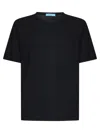 Drumohr Short Sleeve V-neck Polo In Black