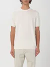 Drumohr White Cotton Blend Crewneck In White