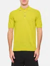 Drumohr Classic Knit Polo Shirt With Pointed Collar In Yellow