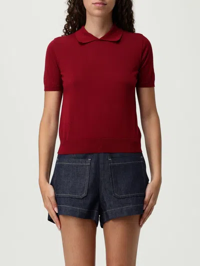 Drumohr T-shirt  Woman Color Burgundy In Red