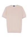 Drumohr Fine-knitted T-shirt In Grey