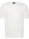 Drumohr Round Neck Short-sleeved T-shirt In White