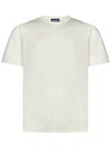 Drumohr White Cotton Blend Crewneck In White