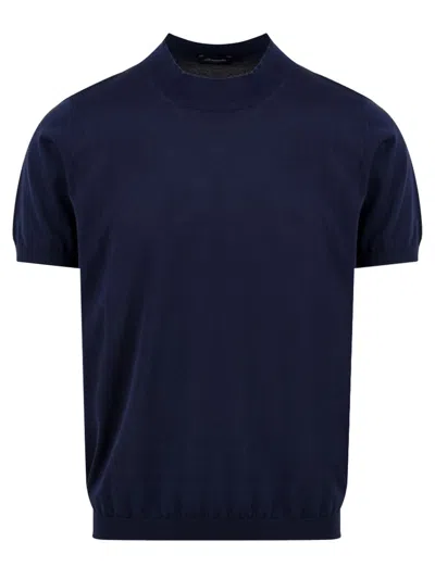 Drumohr T Shirts And Polos Blue
