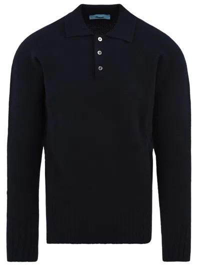 Drumohr T Shirts And Polos Blue In Black