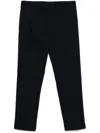 Drumohr Tapered Trousers With Concealed Fly In Black