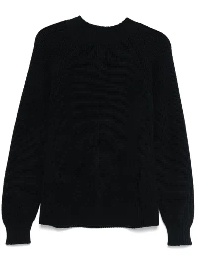 DRUMOHR TEXTURED KNIT LONG SLEEVE CREW-NECK SWEATER