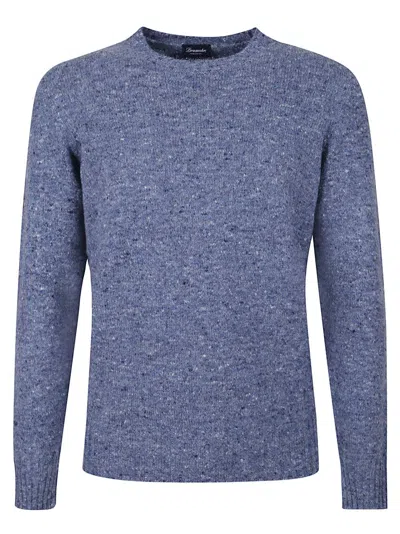 DRUMOHR TEXTURED KNIT SWEATER IN CLEAR BLUE