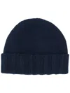 Drumohr Thin Wool Hat In Blue