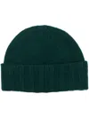 Drumohr Thin Wool Hat In Green