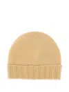 Drumohr Wool Beanie Hat In Neutral