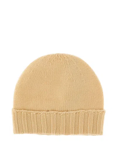 Drumohr Thin Wool Hat In Sand