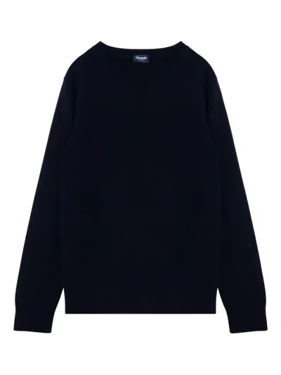 Drumohr Timeless Black Cashmere Long Sleeve Sweater