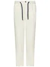 Drumohr Straight-leg Trousers With Drawstring Waist And Front Darts In White