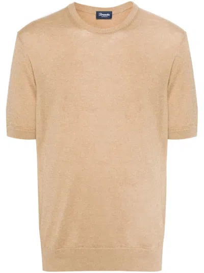 Drumohr T-shirt In Neutral