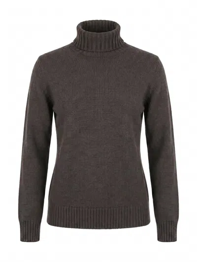 Drumohr Turtle Neck Sweater In Beige