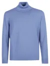 Drumohr Turtle Neck Sweater In Blue
