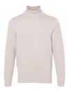 Drumohr Wool Turtleneck Sweater Long Sleeves In Grey