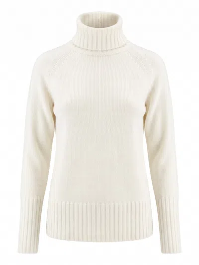 Drumohr Turtle Neck Sweater In White