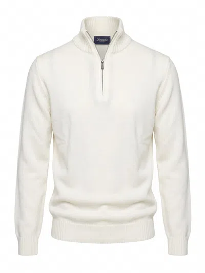 Drumohr Turtle Neck Sweater In White