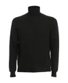 Drumohr Merino Wool Turtleneck In Black