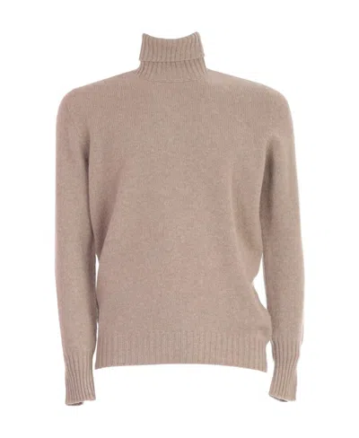 Drumohr Turtleneck Jumper In Nude