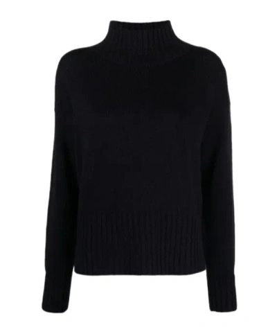 Drumohr Turtleneck Knit Top In Black