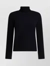 Drumohr Long Sleeves Turtle Neck Oversized Sweater In Black