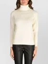 Drumohr Turtleneck Long Sleeve Knit Sweater In Neutral
