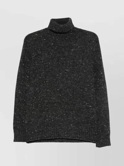 Drumohr Turtleneck Long Sleeves Sweater In Black