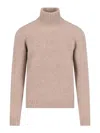 Drumohr Turtleneck Jumper In Beige