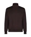 Drumohr Wool Turtleneck Sweater In Black
