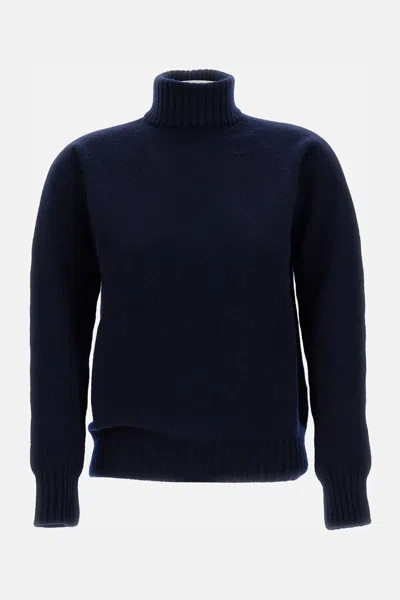 Drumohr Turtleneck Jumper In Blue