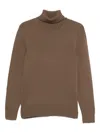 Drumohr Turtleneck Sweater In Brown